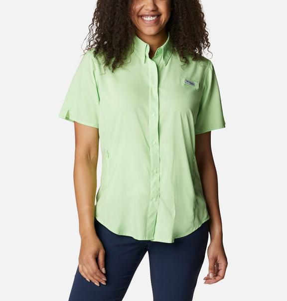 Columbia PFG Tamiami II Shirts Green For Women's NZ36289 New Zealand